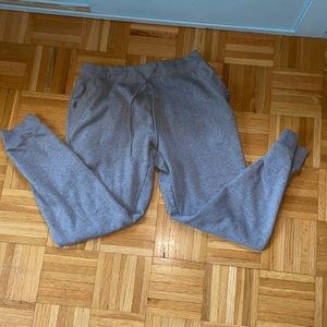 gray joggers